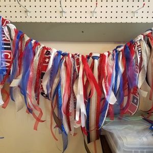 Ribbon banner for the 4th of July